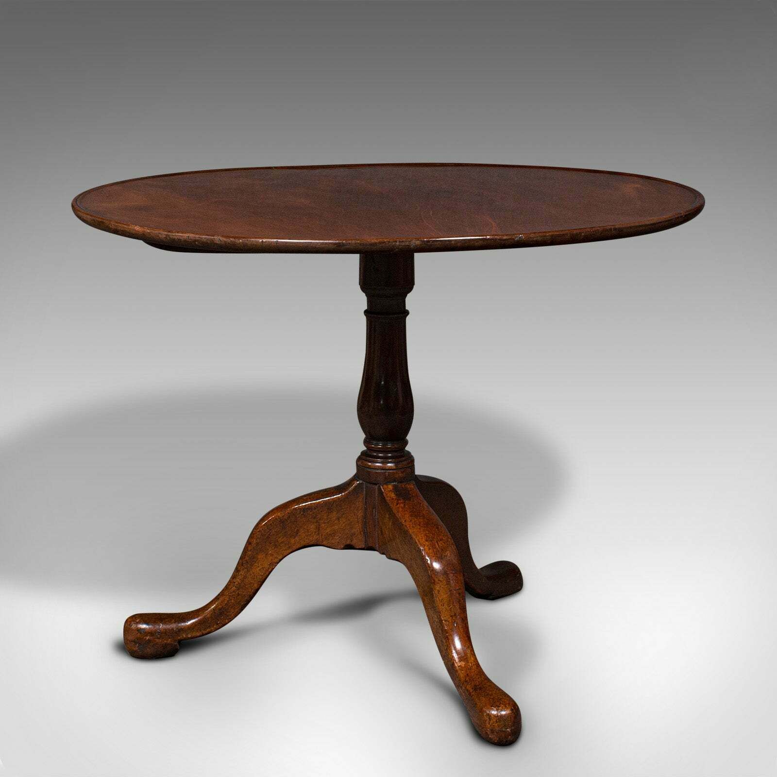 3 Feet Wide Antique Tilt Top Table, English, Reception Hall, Breakfast, Georgian photo Furniture