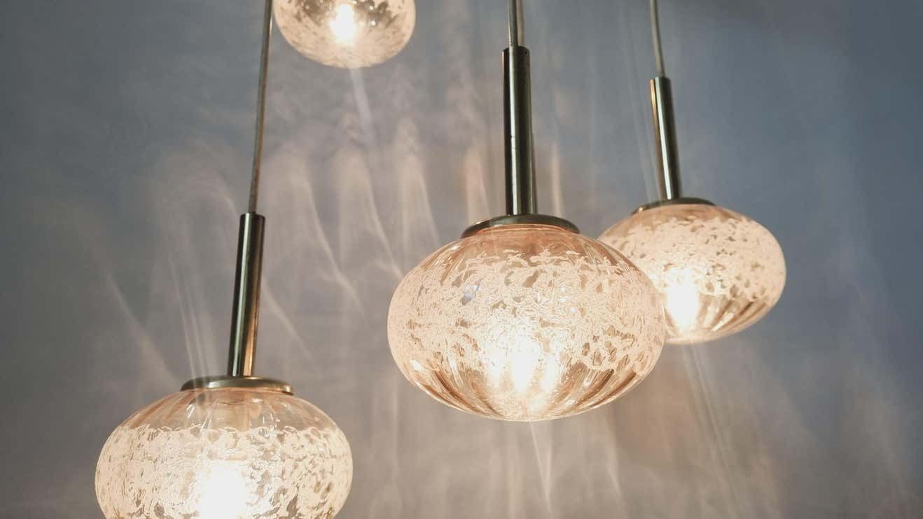 photo buy Rare Midcentury Pendant Fischer Leuchten, Germany, 1970s