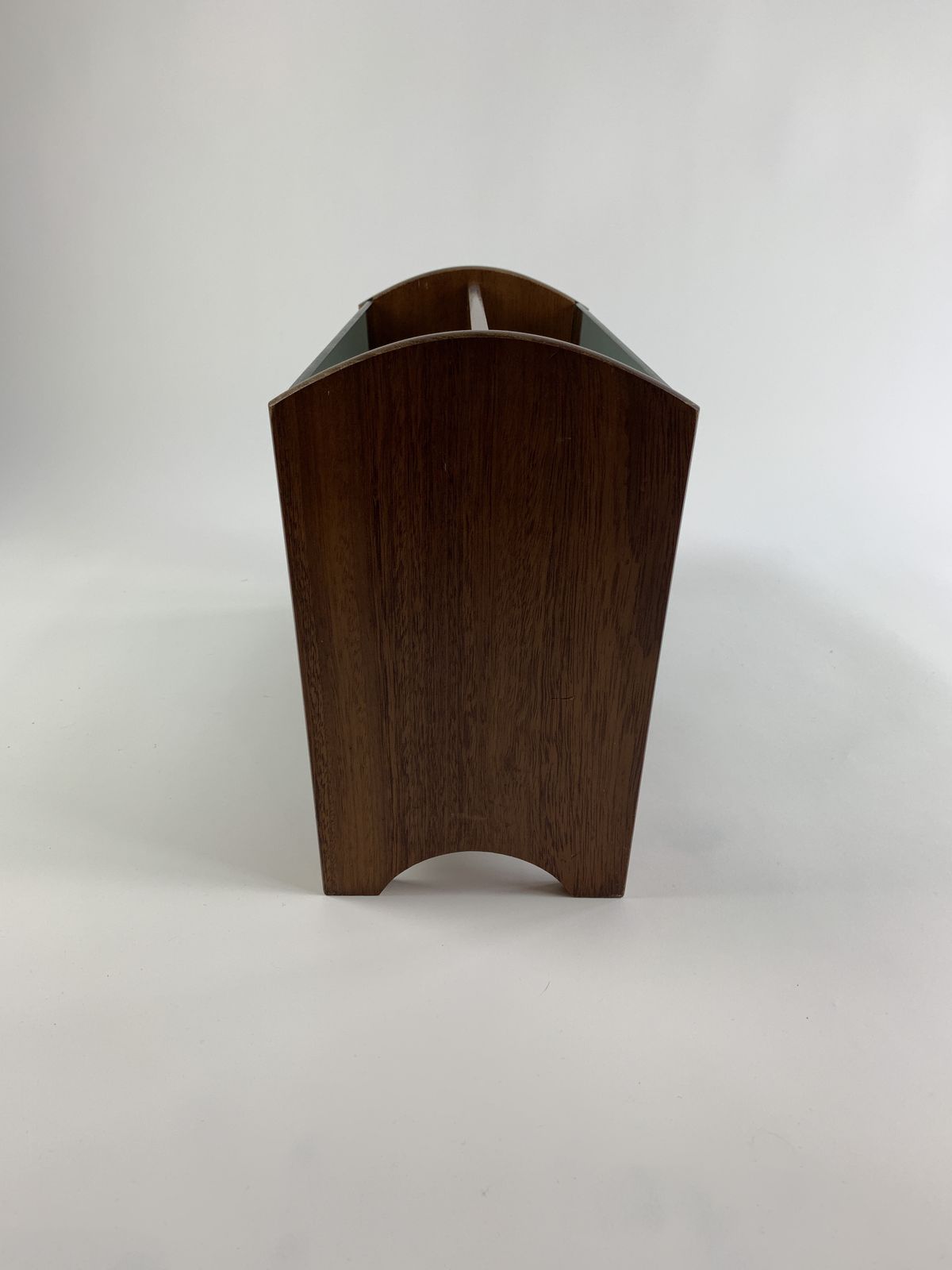 photo furniture Mid Century Vintage Teak And Smoked Glass Magazine Rack