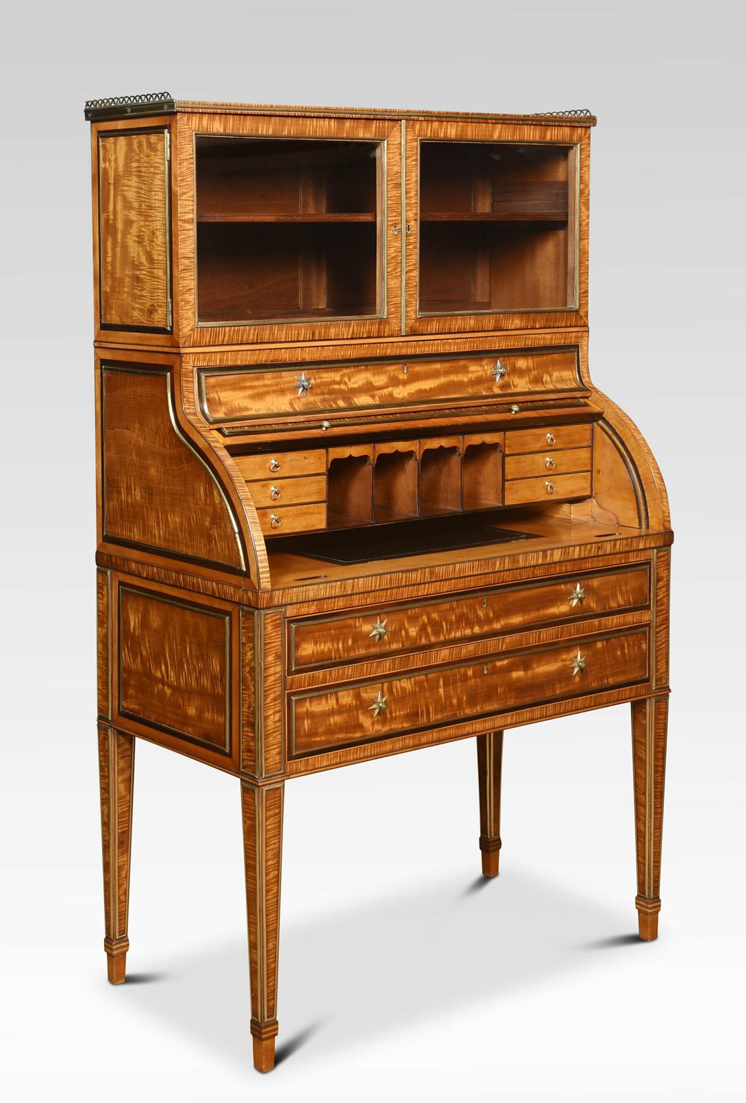 photo for sale Pair Of Important Georgian Cylinder Cabinets