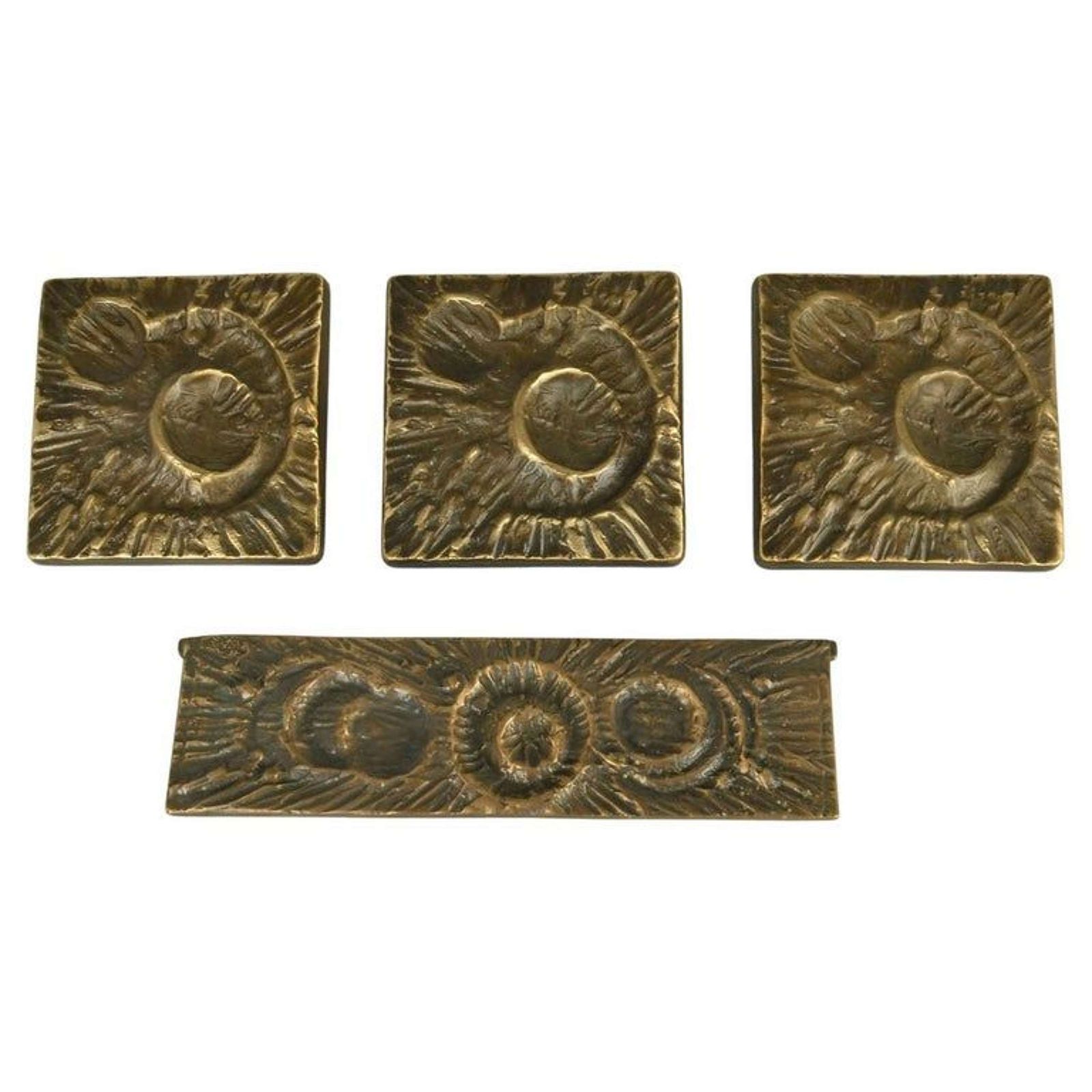 Three Push Pull Door Handles And Letterbox With Crater Relief photo furniture