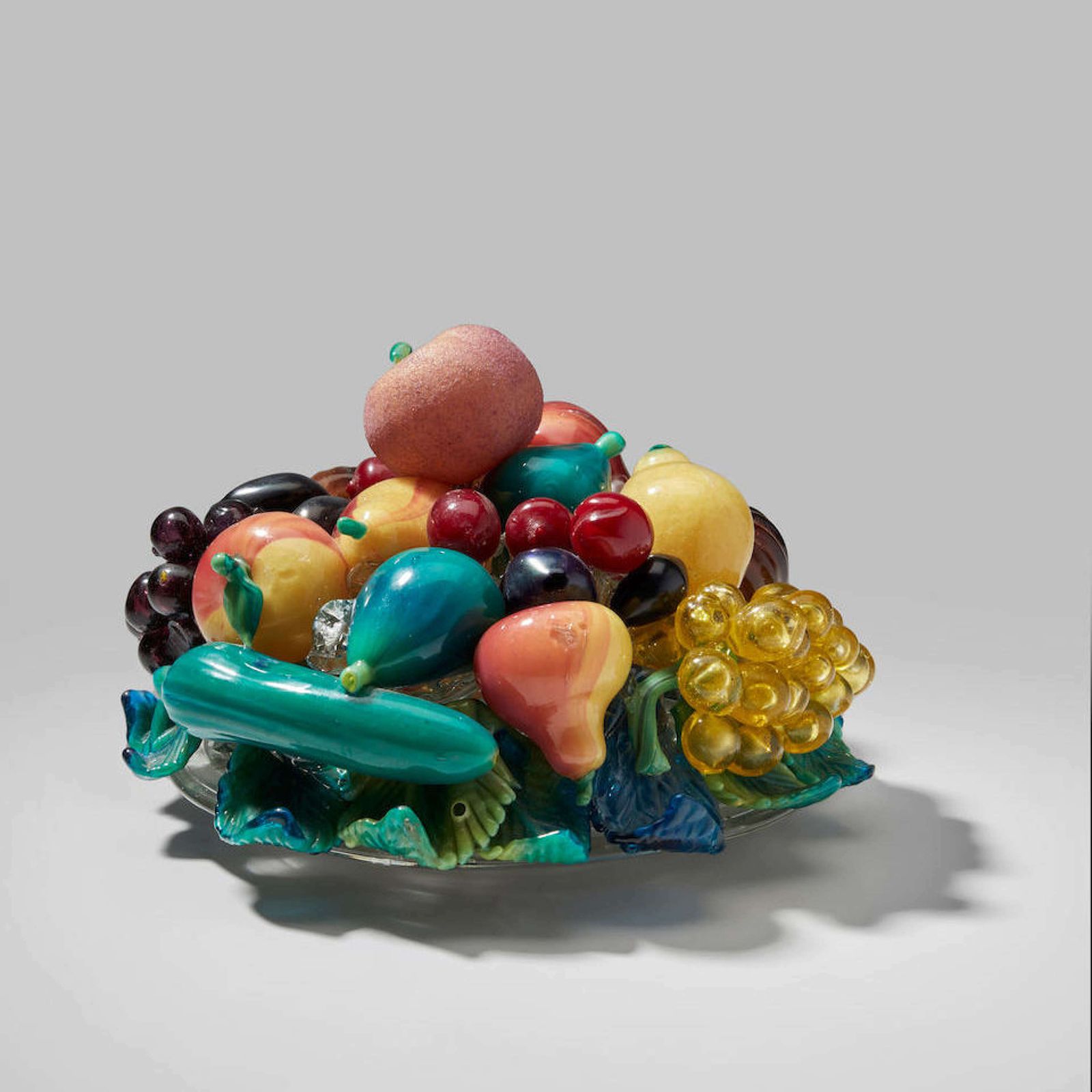Pair Of Still Life Fruit Bowls Murano Glass By Aristi Barovier,1920's photo Home Decor