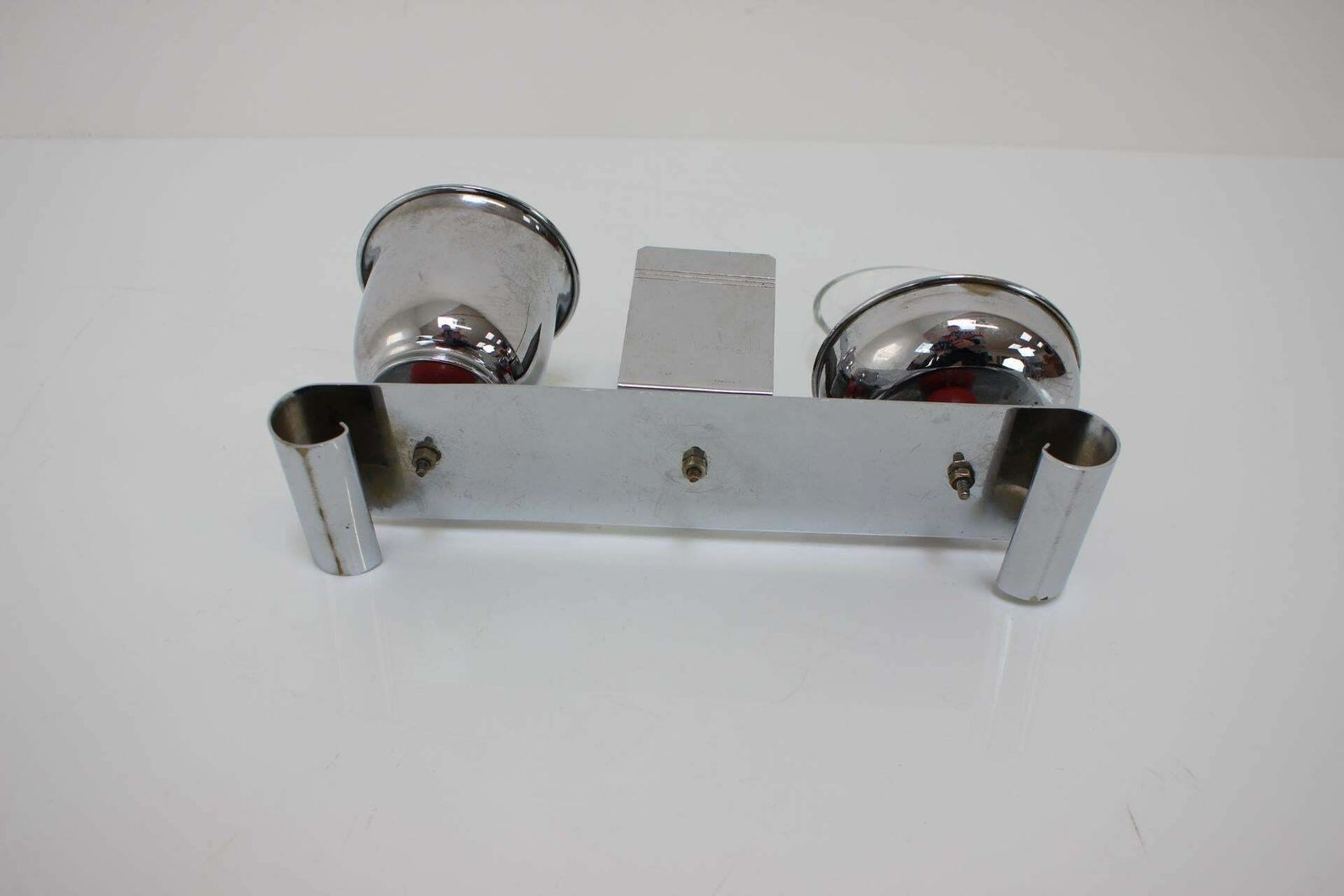 Bauhaus Art Deco Chrome Smoking Set, 1930s photo vintage