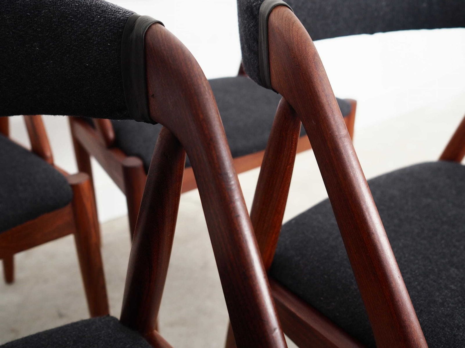 Set Of Four Teak Chairs, Danish Design, 1970s, Designer: Kai Kristiansen photo vinterior