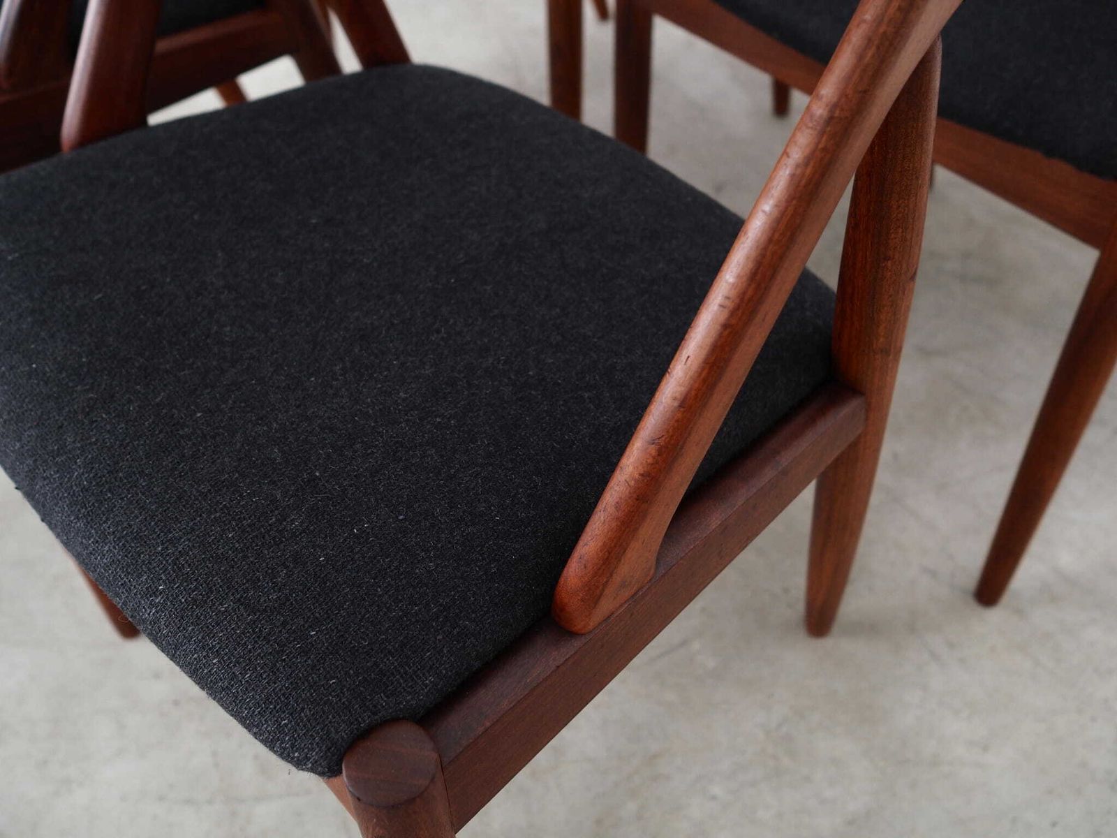 photo furniture Set Of Four Teak Chairs, Danish Design, 1970s, Designer: Kai Kristiansen