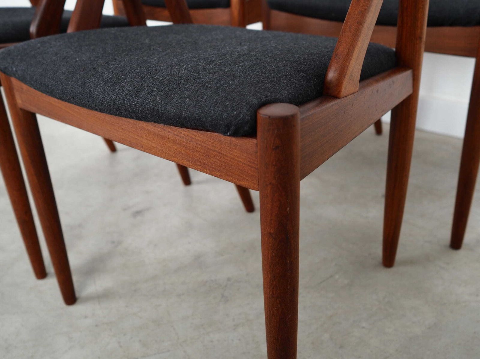 photo for sale Set Of Four Teak Chairs, Danish Design, 1970s, Designer: Kai Kristiansen