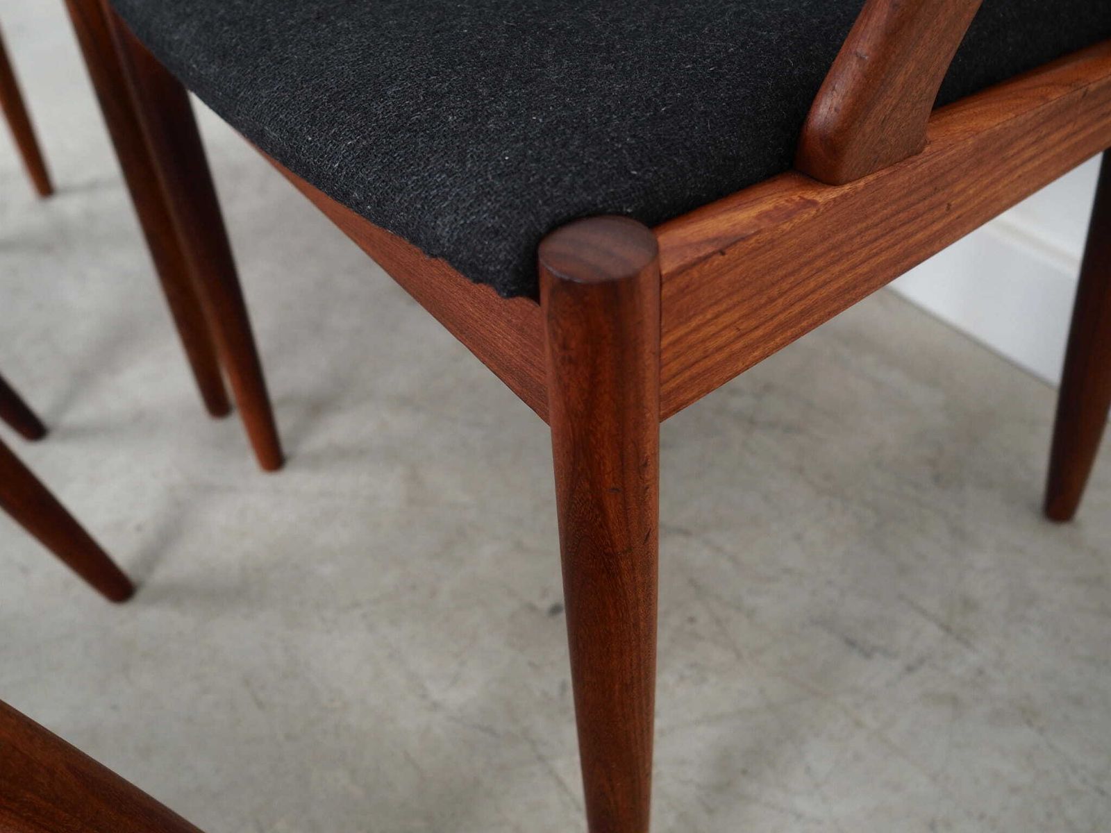Furniture Set Of Four Teak Chairs, Danish Design, 1970s, Designer: Kai Kristiansen photo