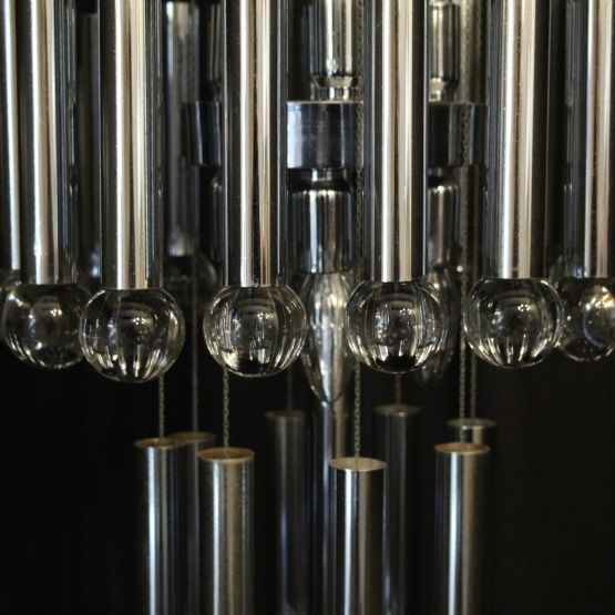 Italian Gaetano Sciolari 9 Light Chandelier photo buy