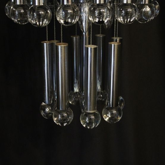 photo for sale Italian Gaetano Sciolari 9 Light Chandelier