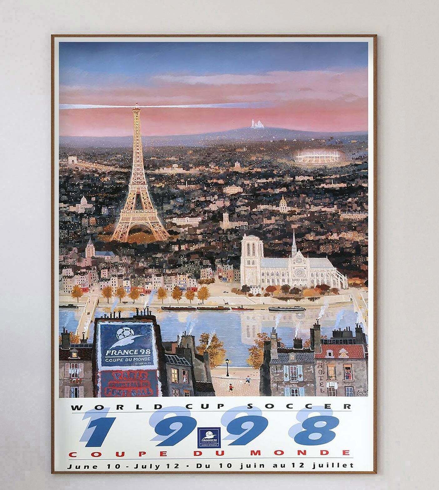 World Cup France '98 Original Vintage Poster photo 336.0