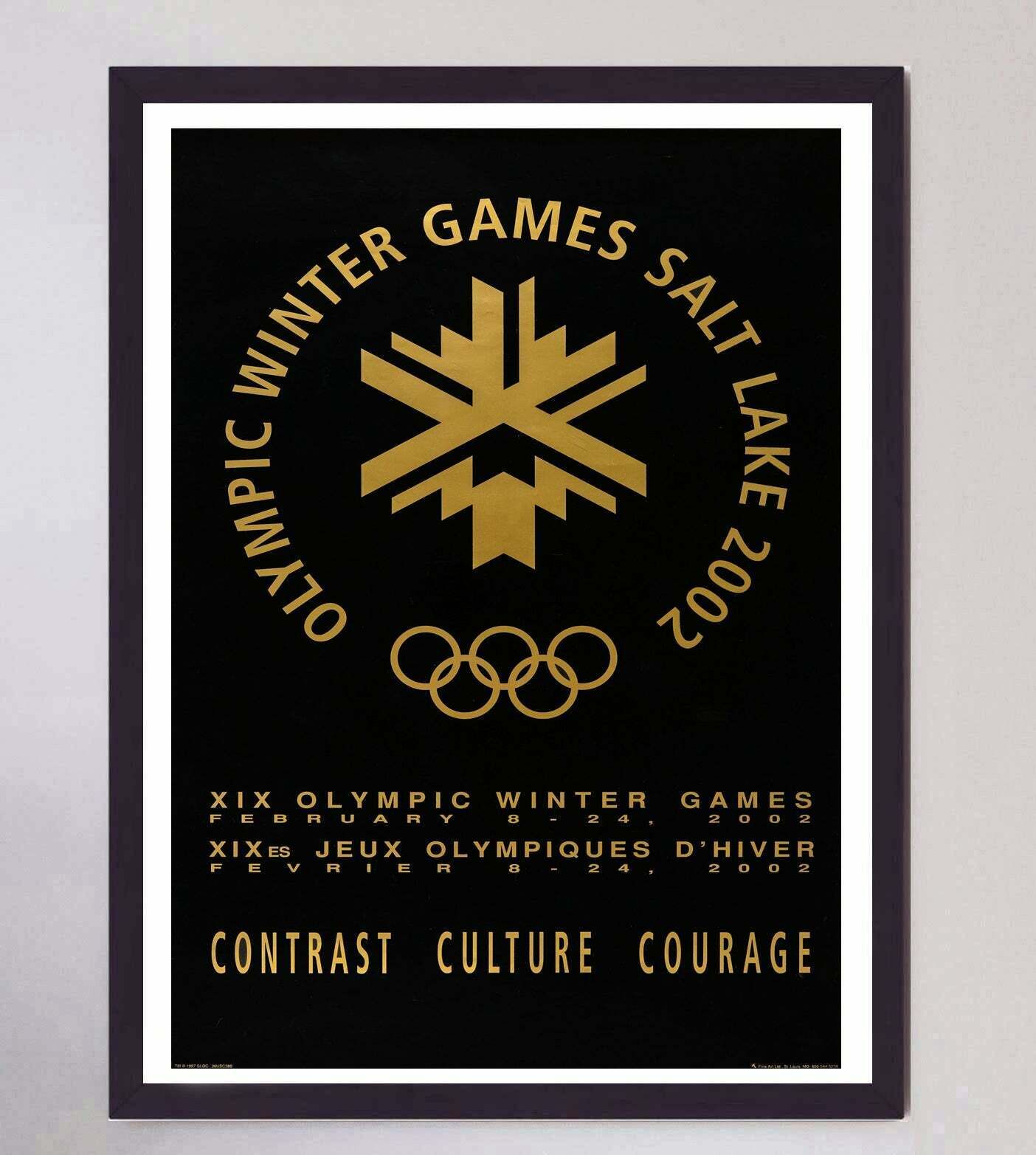 2002 Winter Olympic Games Salt Lake City Original Vintage Poster photo furniture