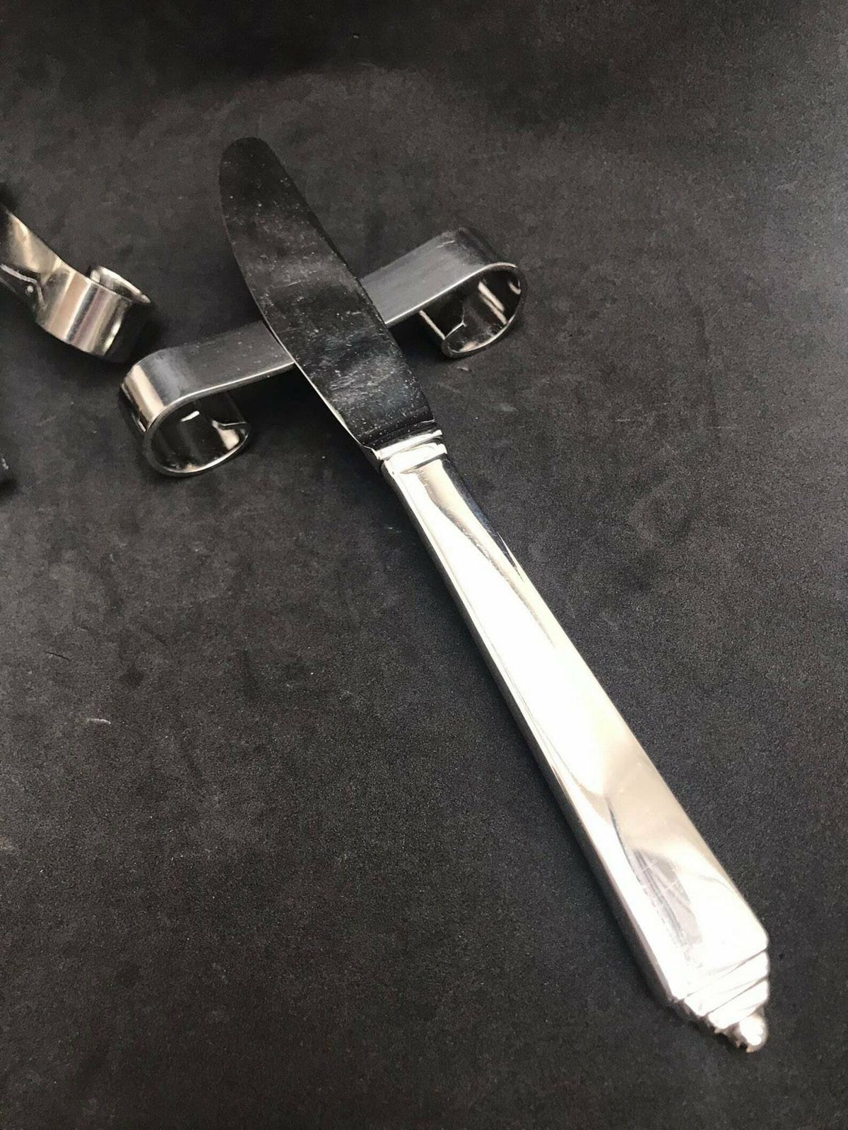 Vintage Knife Rests Art Deco Style, Mid Century Retro Table, Wedding Gift, Gift For Her photo for sale