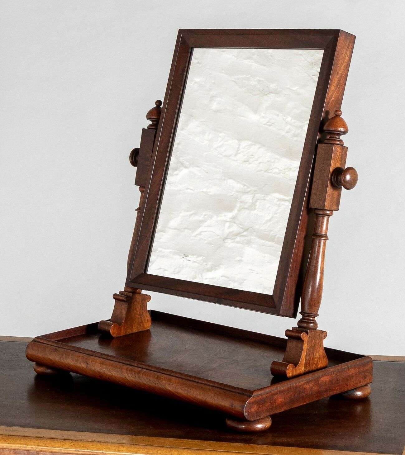 Superb Quality 1920s Antique Dressing Table Swing Mirror With Jewellery Counter photo for sale