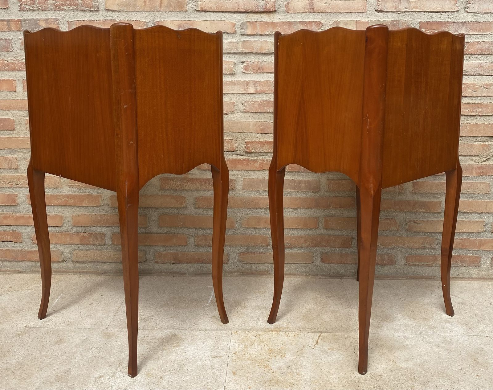 Pair Of French Cabriole Legs Nightstands Or Bedside Tables photo furniture