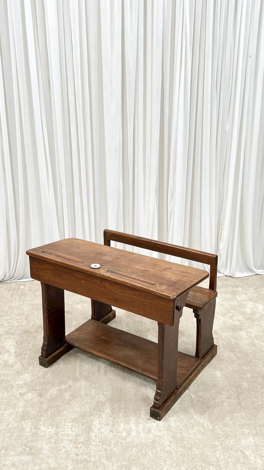 Antique French Two Seater Children’s School Desk