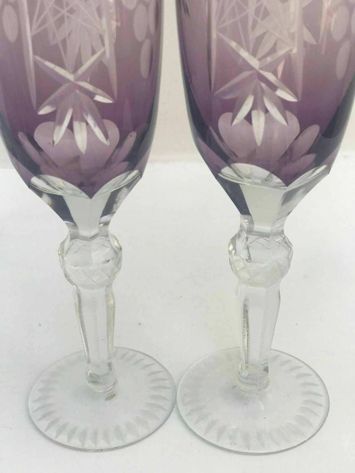 Champagne Coupes Ajka Marsala Bohemian Crystal Amethyst Champagne Flutes Coupes Toasting Celebration Glassware Wedding Glass Collection photo Home Decor