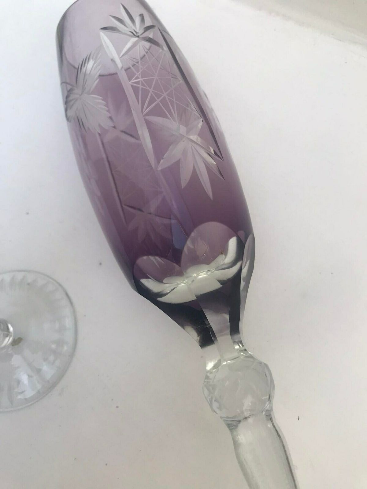 Champagne Coupes Ajka Marsala Bohemian Crystal Amethyst Champagne Flutes Coupes Toasting Celebration Glassware Wedding Glass Collection photo 140.0