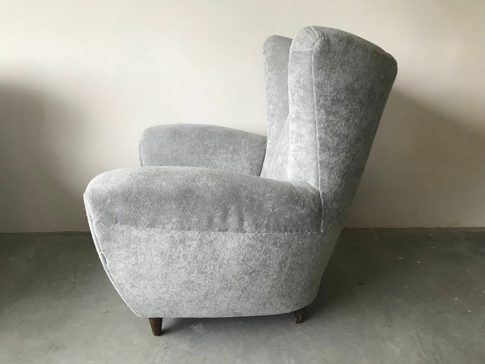 Pair Of Italian Velvet Armchairs photo vinterior