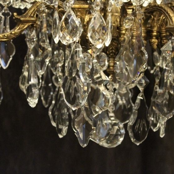 French Pair Of Bronze Antique Chandeliers photo vinterior