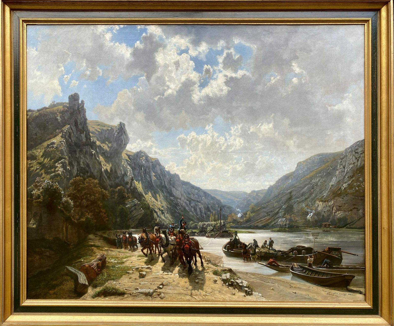 Langs De Rivier "La Meuse" Door Martinus Kuytenbrouwer, 1821 – 1897