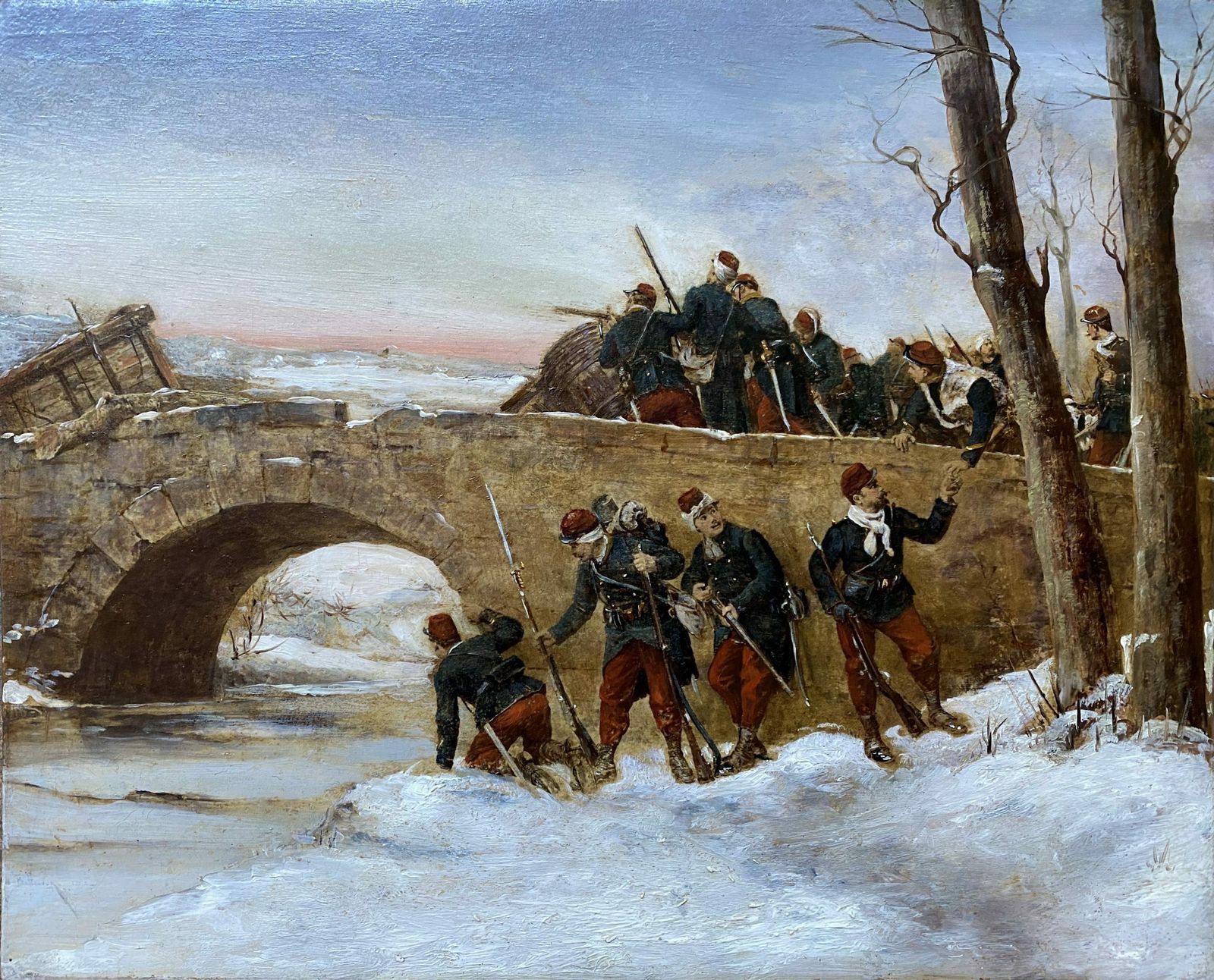 Etienne Prosper Berne Bellecour, Boulogne 1838 – 1910 Paris, French Painter, Battle Scene
