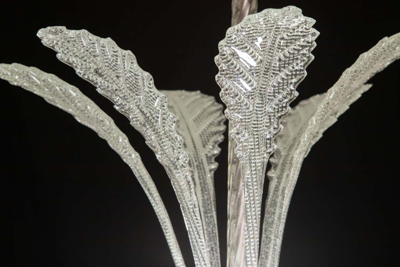 Art Deco Barovier E Toso Chandelier, Bullicante Murano Glass, 1940s photo buy