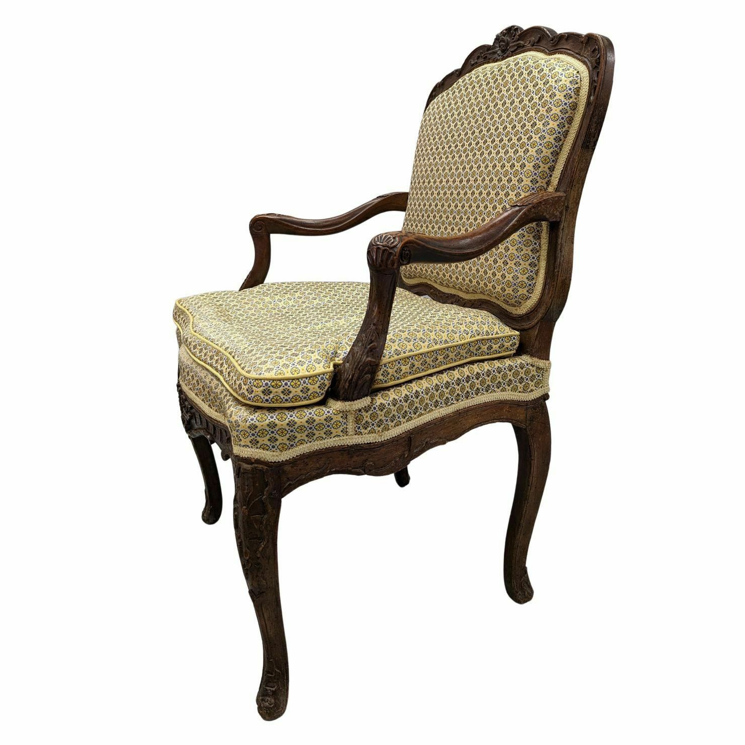 Pair Of Armchairs à La Reine Stamped By Cresson, 18th Century photo vintage