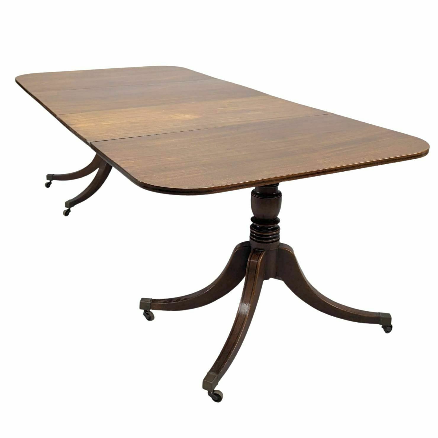 English Rectangle Table In Mahogany With Extensions That Can Be Paired With 19th Century Consoles photo furniture