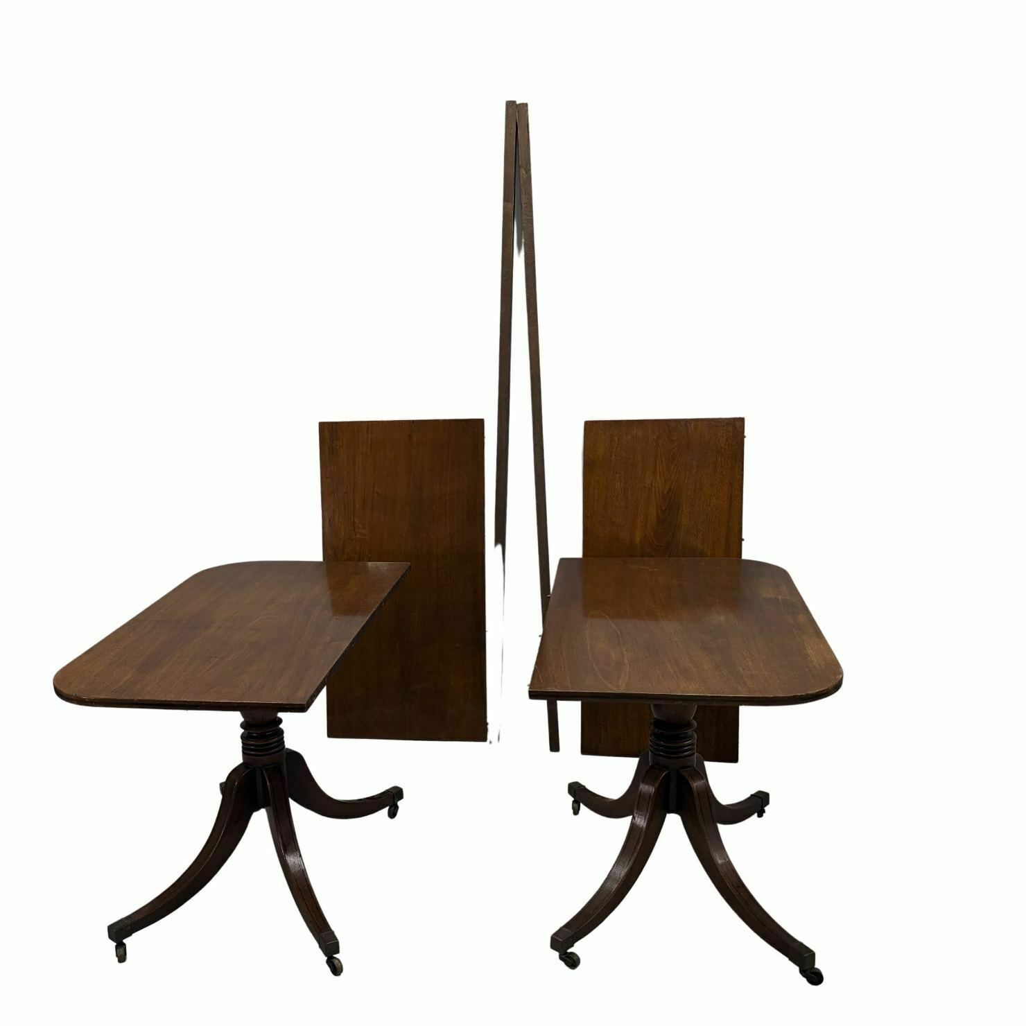 English Rectangle Table In Mahogany With Extensions That Can Be Paired With 19th Century Consoles photo vintage