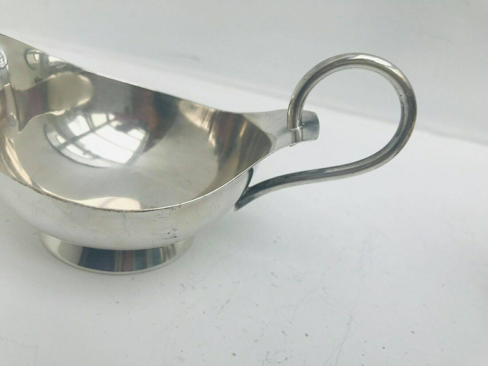Creamer And Sugar Bowl Nysolv 60gr Norway Silver Plated Mid Century Modern Scandinavian Design Scandinave Table Modernist Kitchen Decoration photo vinterior