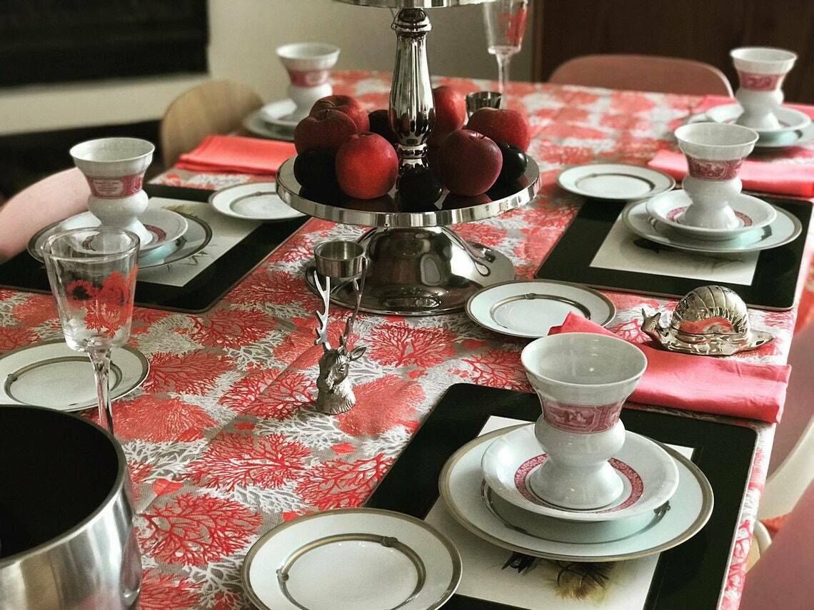 Rudesheim Theekopjes Heinrich Germany – Set Van 6 Kopjes, Schoteltjes En Rood Wit Duits Heinrich Irish Coffee Glas Rudesheimer photo Woonaccessoires