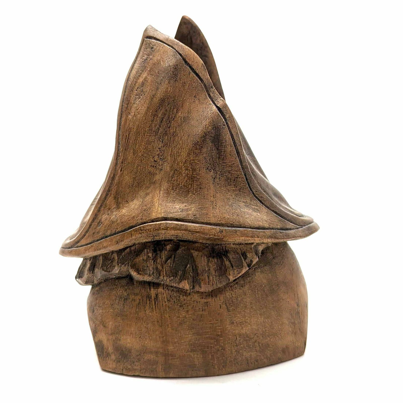 Funny Wooden Sculpture Signed Cook In Wood, 20th Century photo 544.0