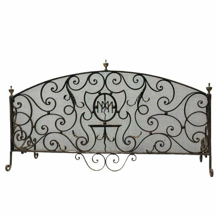 18th Century Wrought Iron Fireplace Screen