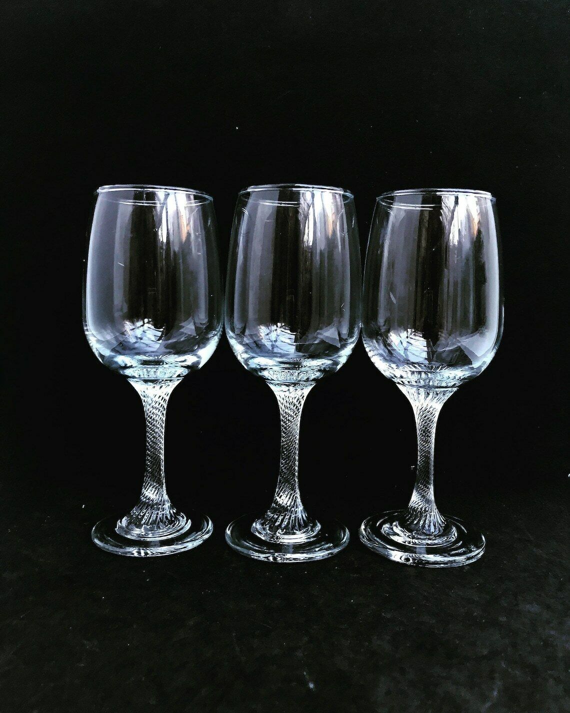 Vintage Wijnglazen – Kristallen Aperitief Glazen Op Voet – Mid Century – Barkast – Cadeau