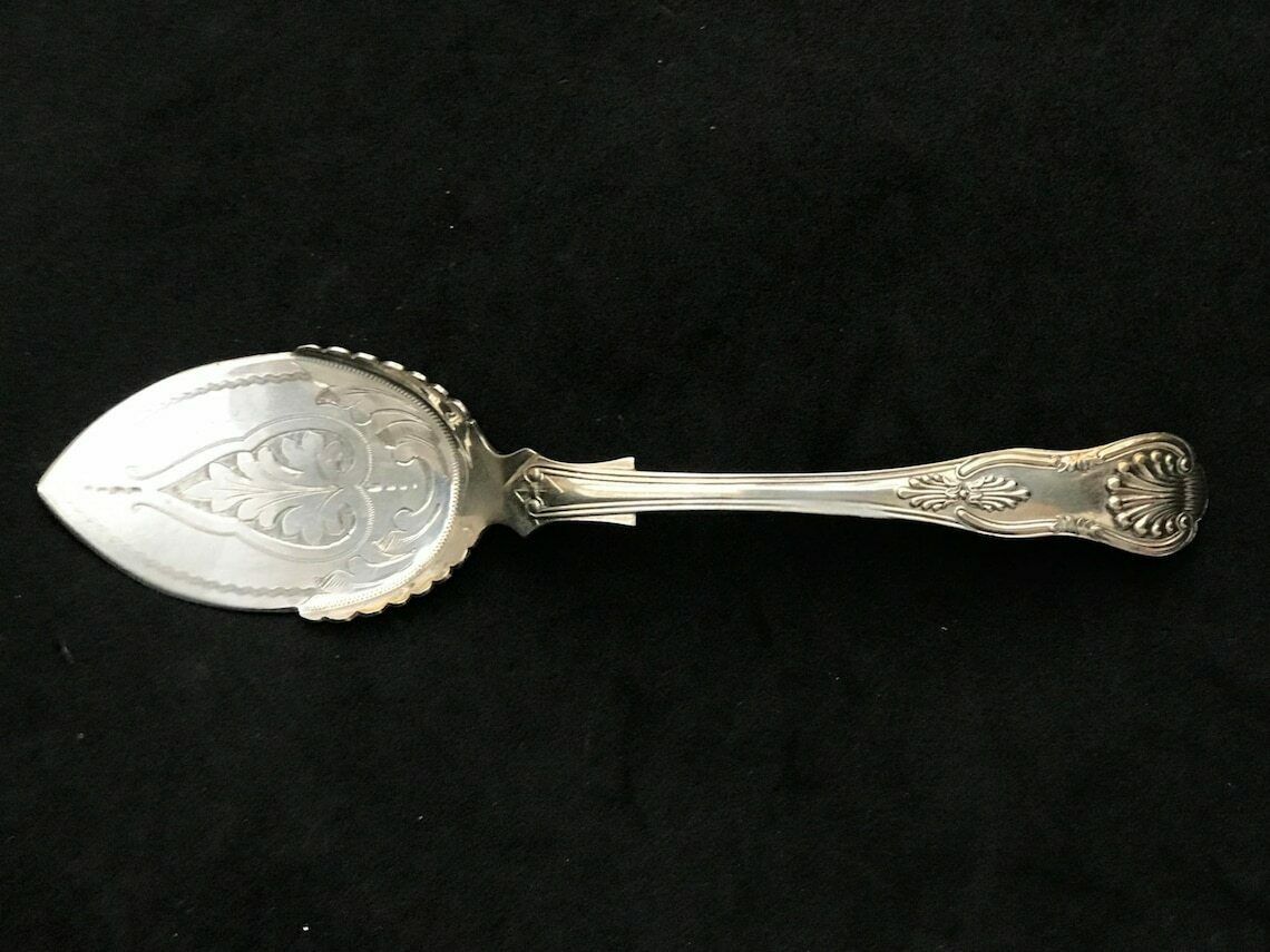 Ice Cream Spade Victorian Silver Plated Philip Ashberry Antique Collector Gift For Collection English Tableware Sheffield Flatware