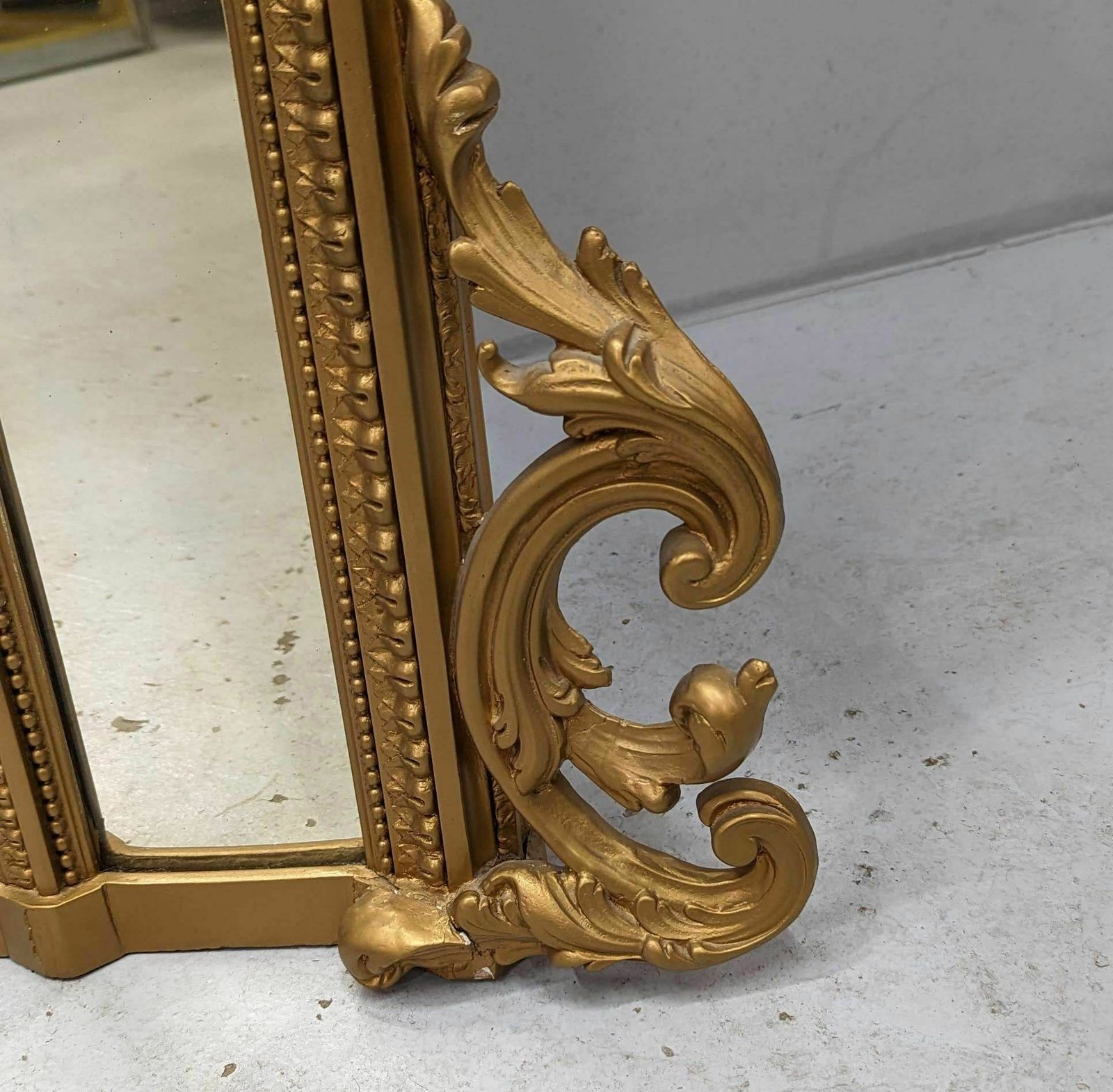 photo furniture Napoleon III Wood And Stucco Mirror, 19th Century
