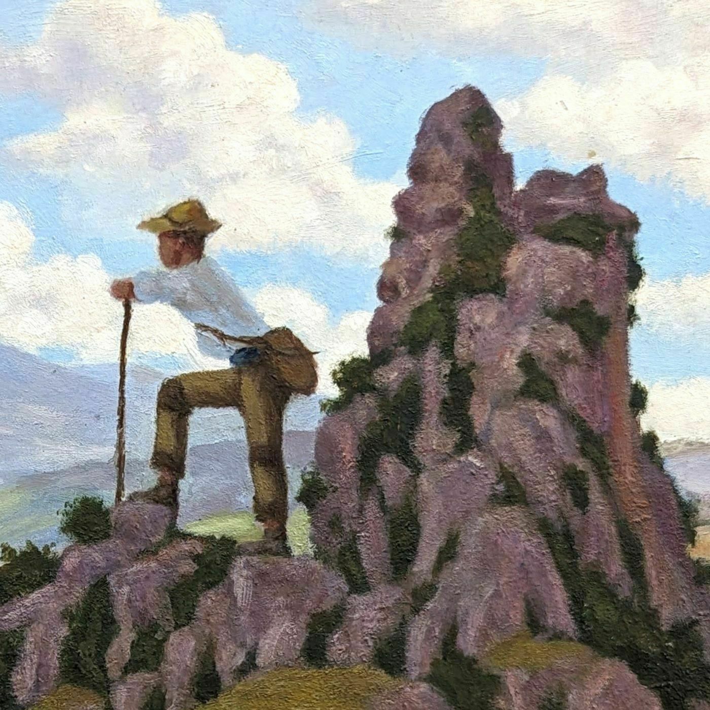 Oil On Canvas Pastoral Scene Provencal School Remy Mayan photo for sale