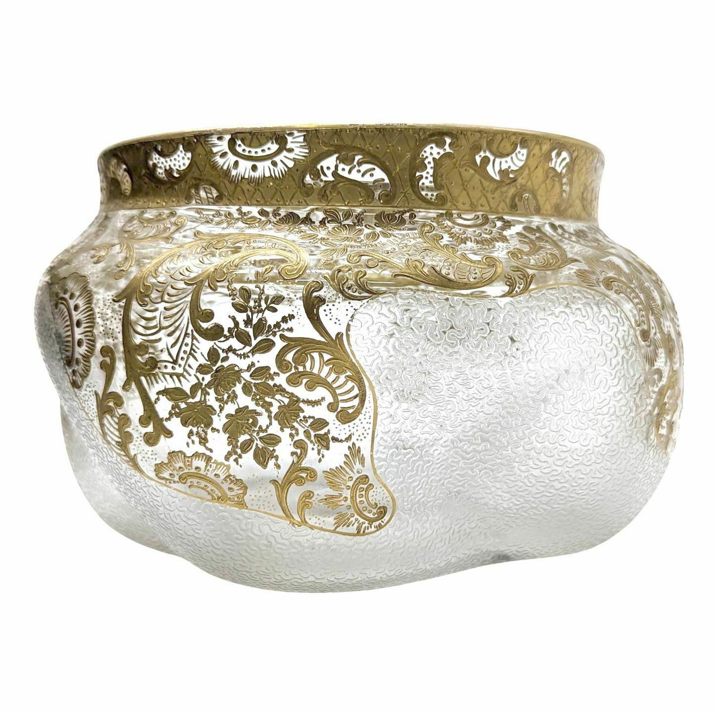 Cup In Crystal Painted In Gold, 1900 Period In The Style Of The Crystal Staircase photo Home Decor