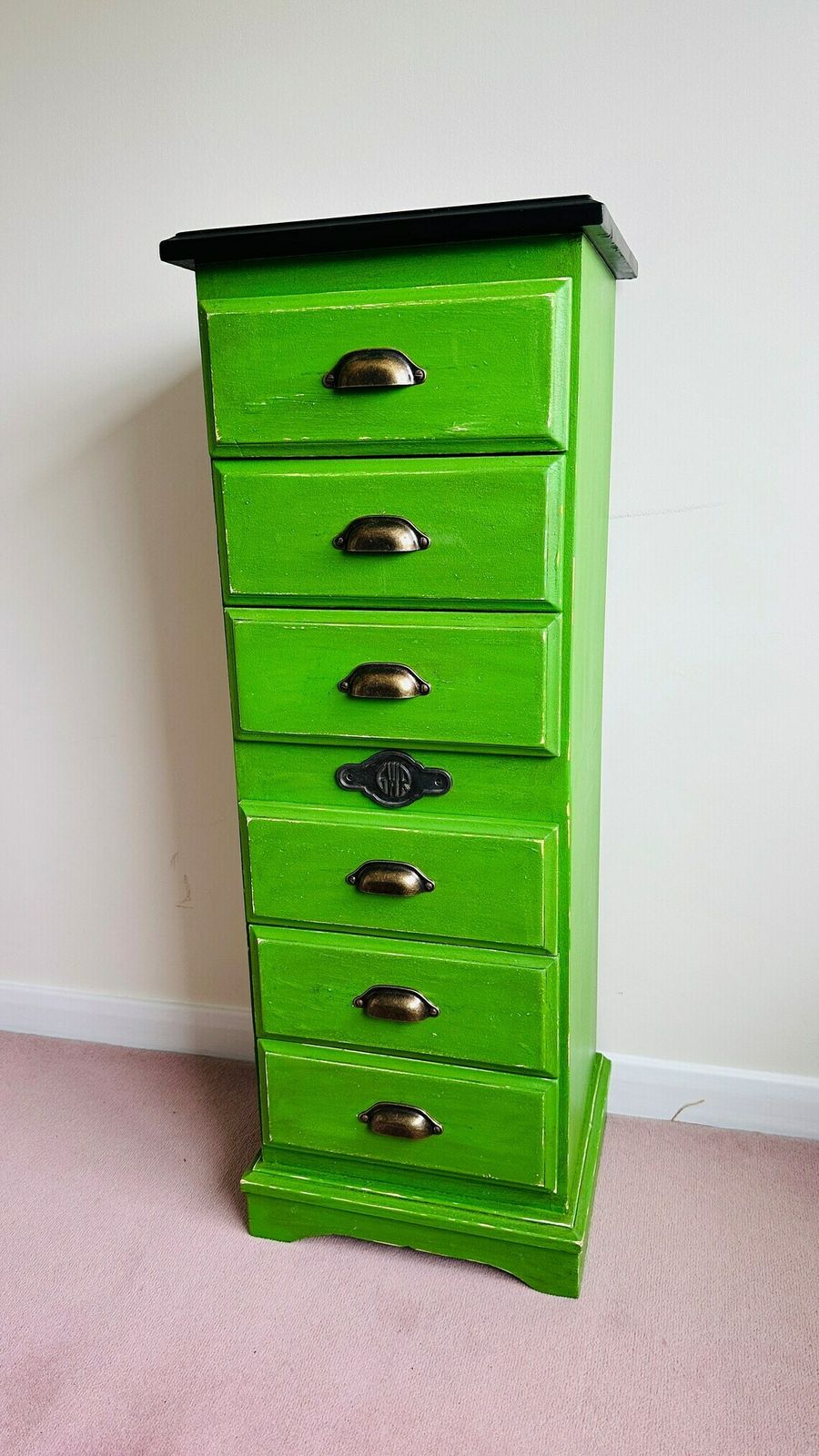 Emerald Green Tallboy – Upcycled Train Rail Railway photo 300.0
