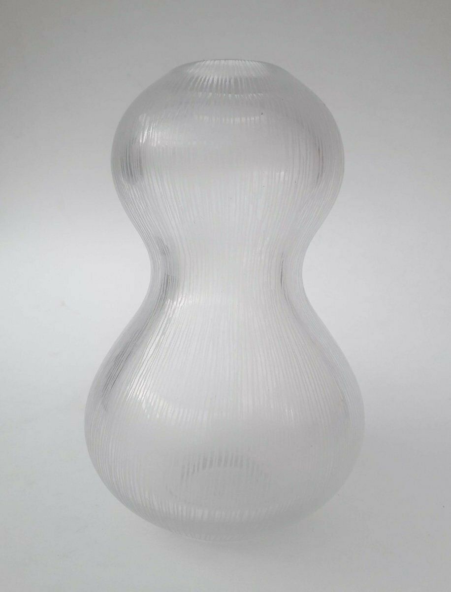 Glass Vase By Bengt Orup For Johansfors Sweden, 1960s