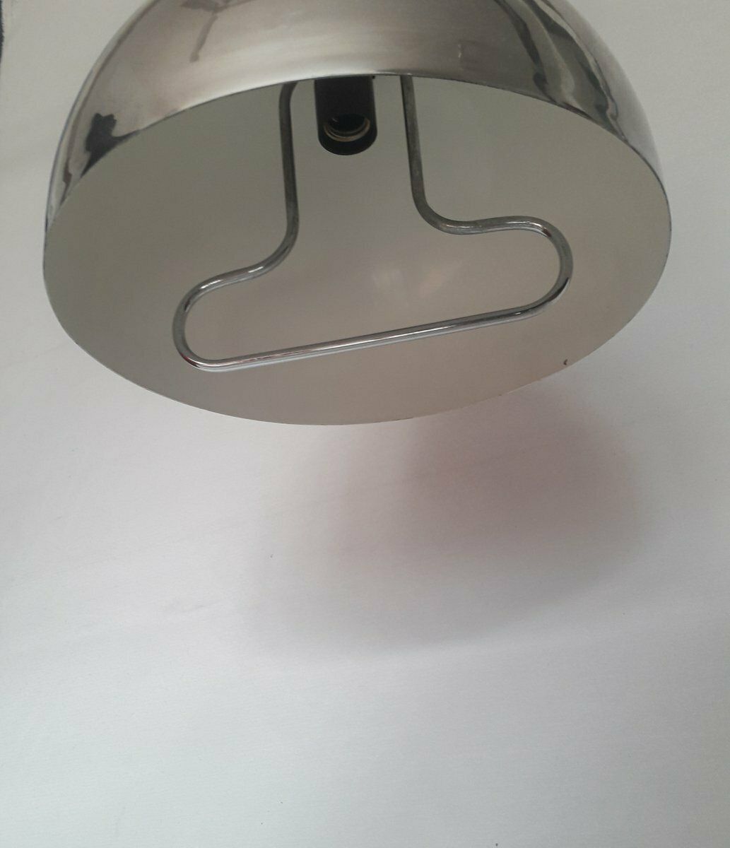 Chromed Hanging Pendant Lamp, 1970s photo Lighting