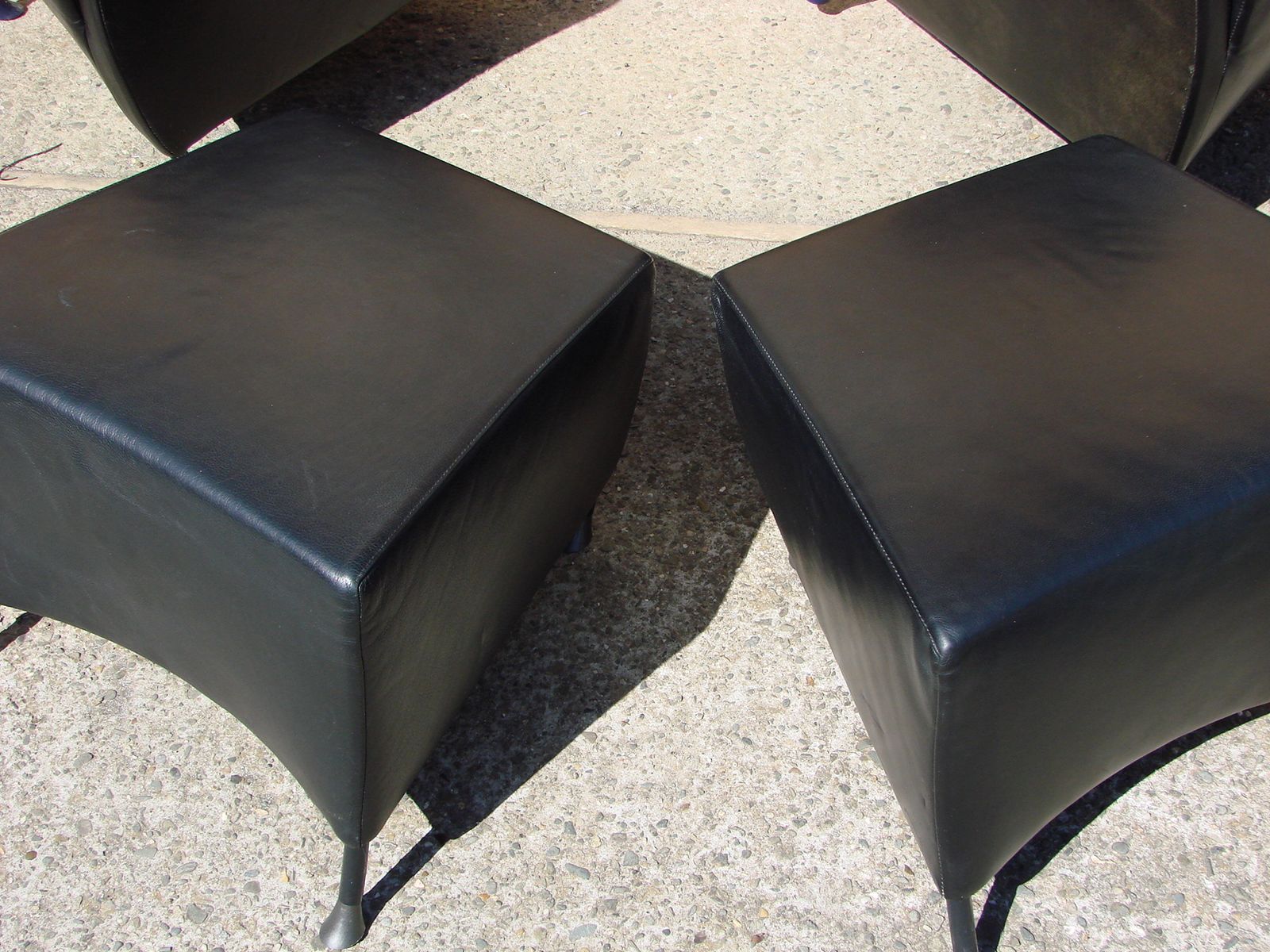 Pair Of Armchairs With Footstool Montis, 1980s photo buy
