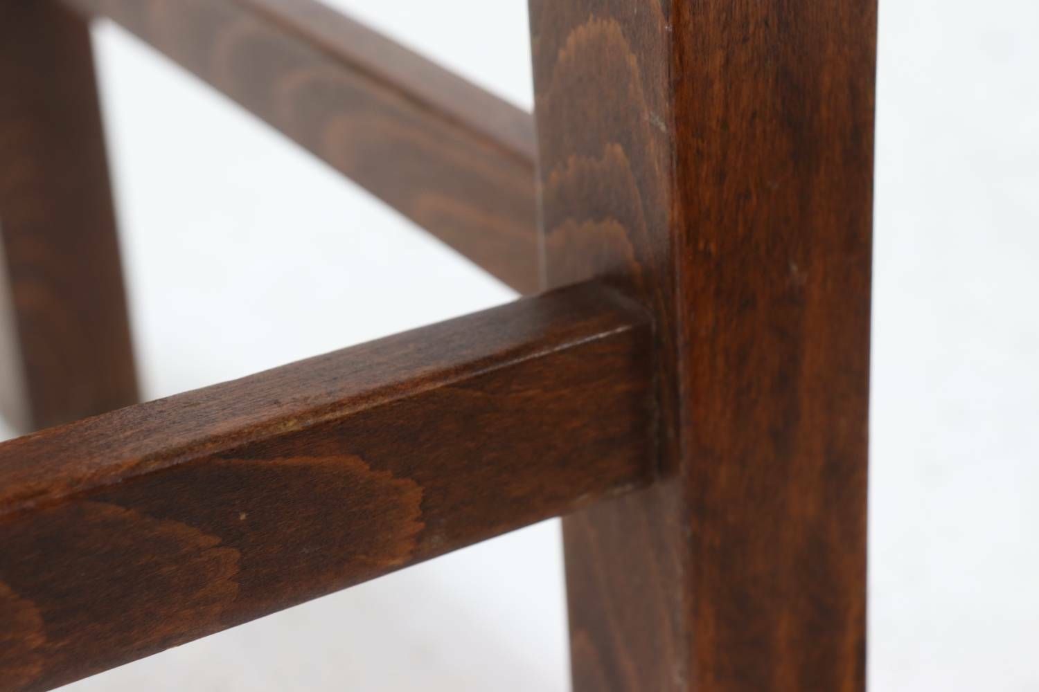 photo for sale Oak And Rush Stool In Style Of Charlotte Perriand 1960s