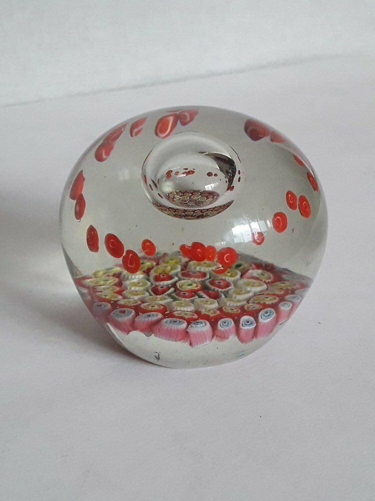 Millefiori Murano Glass Paper Weight photo furniture