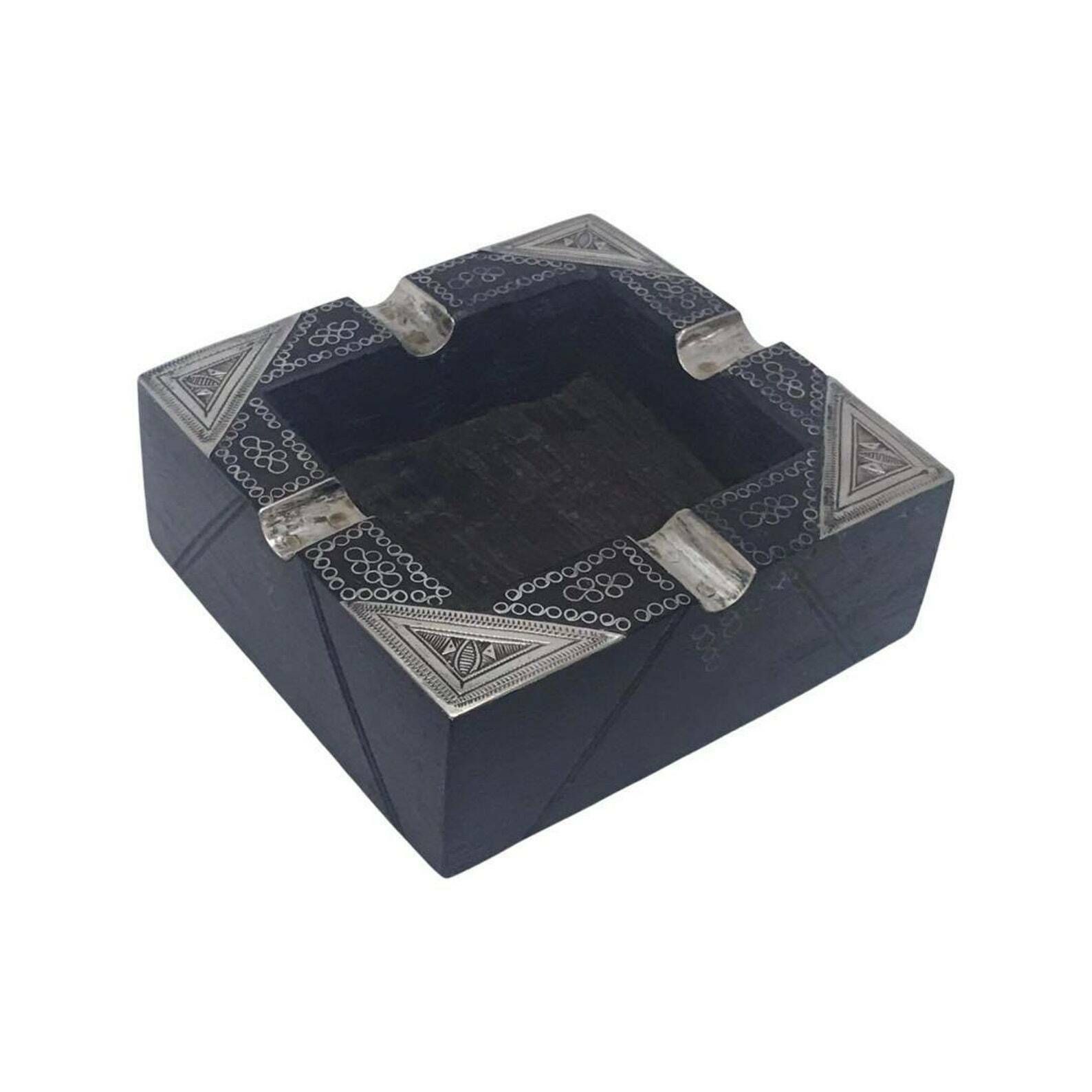 Tuareg Silver Tribal Ashtray Berber Nomadic Art Authentic Handmade Decor African Art Desk Decor Ornament Collector Wedding Gift Unique
