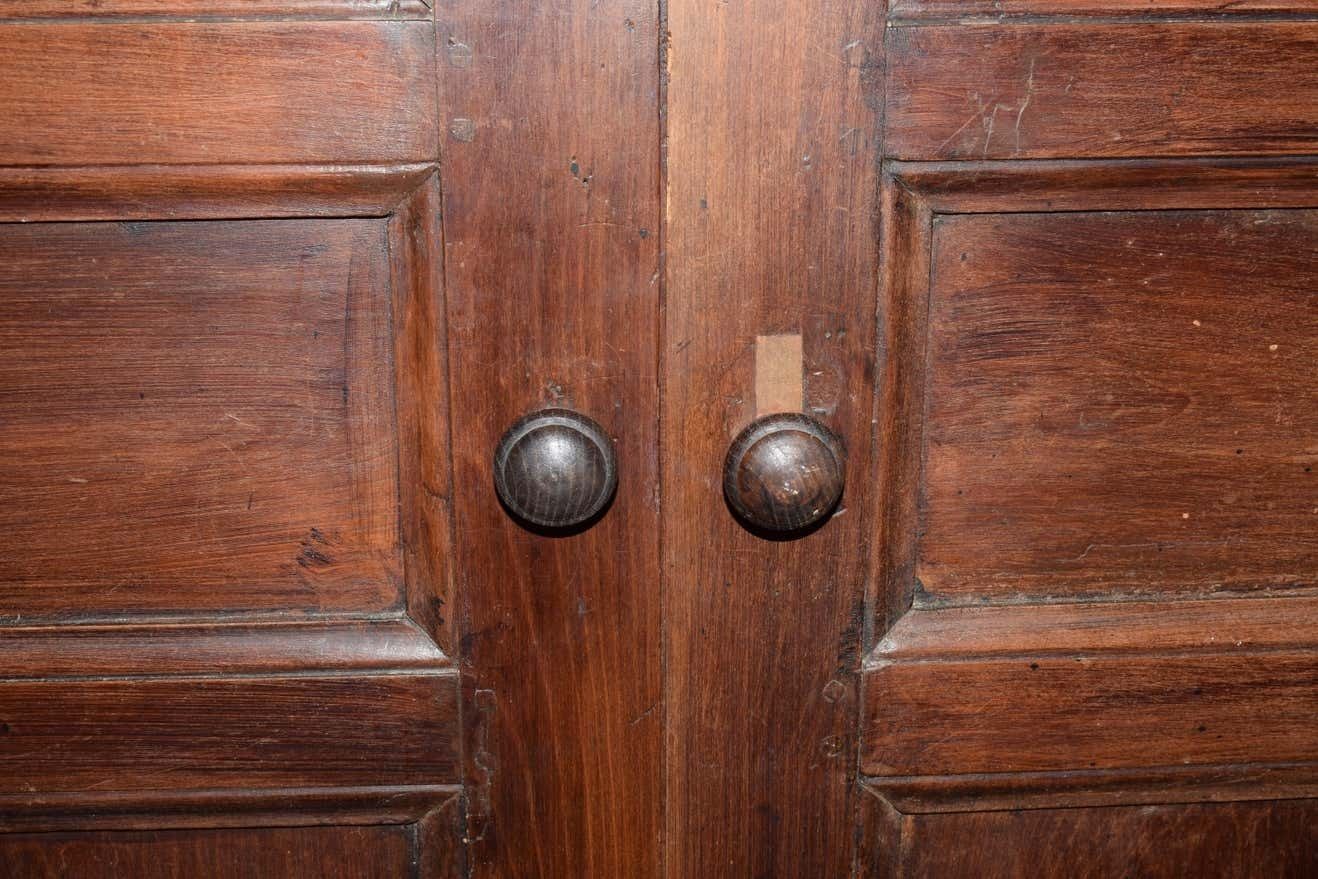 An Louis Philippe Solid Walnut Armoire Wardrobe With A Single Draw photo Furniture