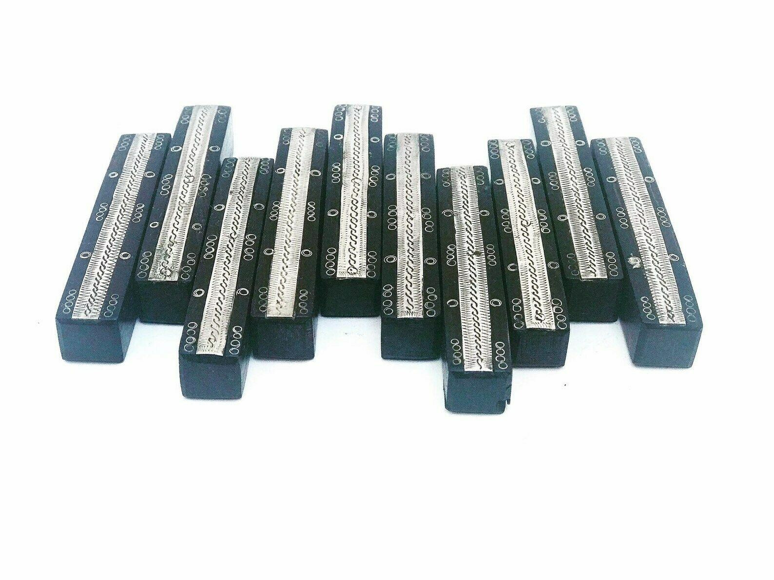Messenlegger Set Tuareg Zilver Tribaal Berber Nomadisch Kunst Handgemaakt Decor Houten Zilver Afrikaanse Kunst Verzamelaar Huwelijkscadeau Uniek