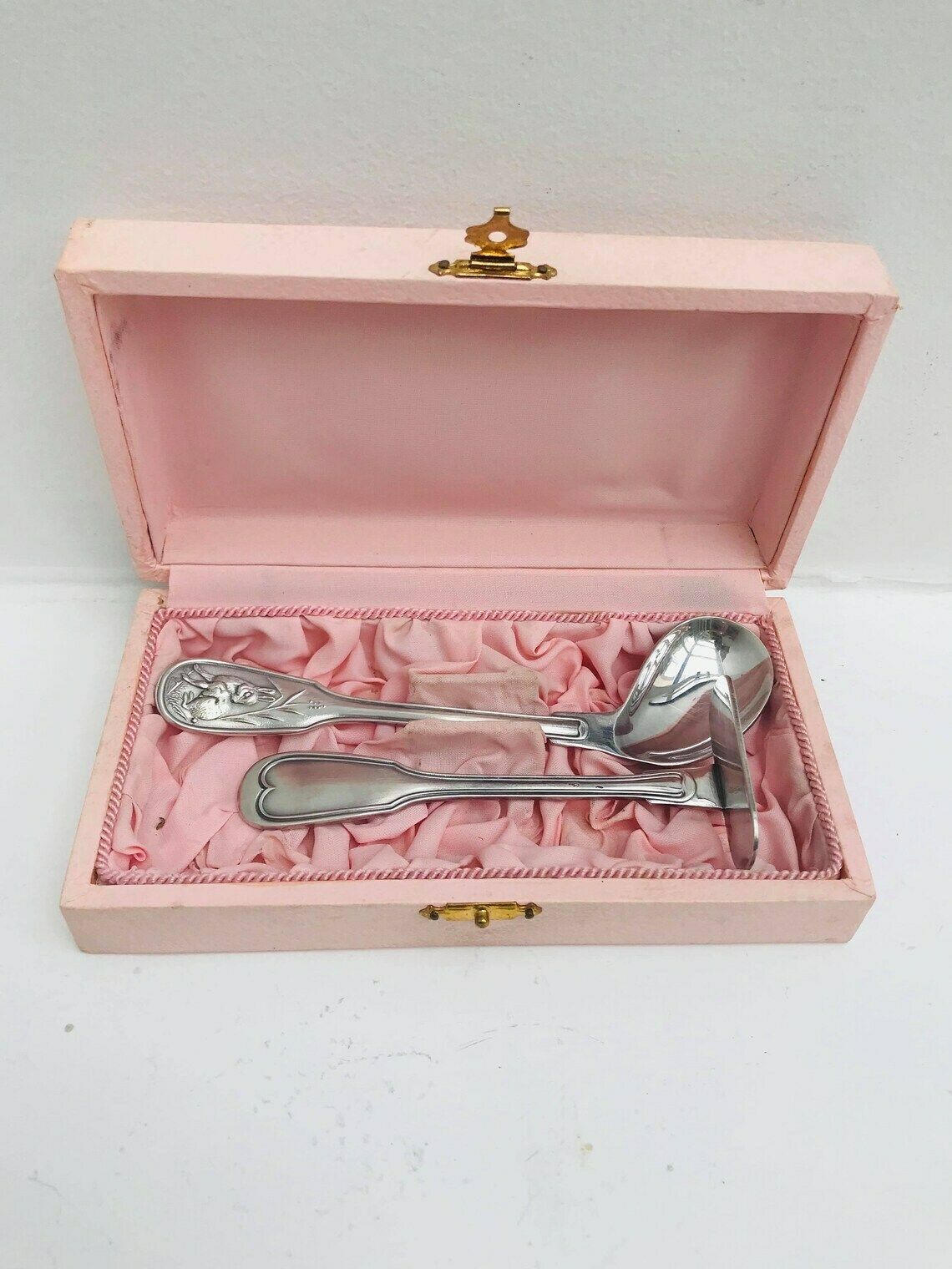 Couverts pour bébé vintage, cuillères pour enfant, couverts de baptême, cadeau de naissance photo buy