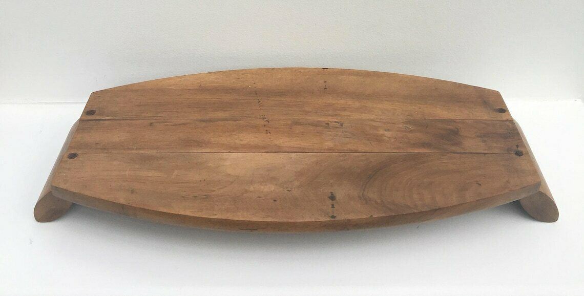 photo furniture Vintage Houten Snijplank – Grote Kaas  En Hapjesplank, Mid Century, Rustiek
