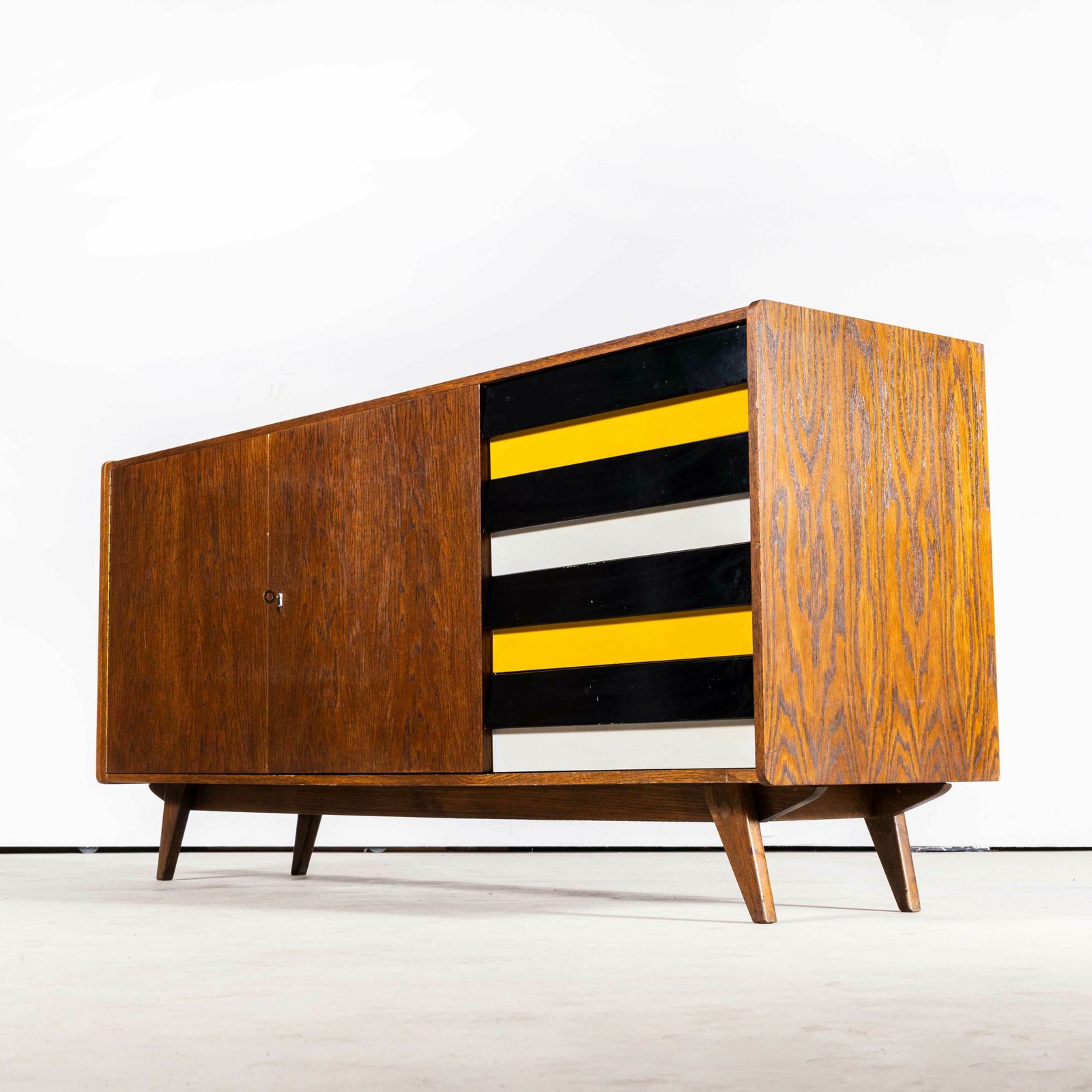1950’s Large Walnut Cabinet – Sideboard By Jiri Jiroutek For Interieur Praha